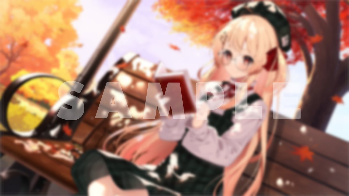 音乃瀬奏さんの11月メンバーシップ限定壁紙イラストを担当させて