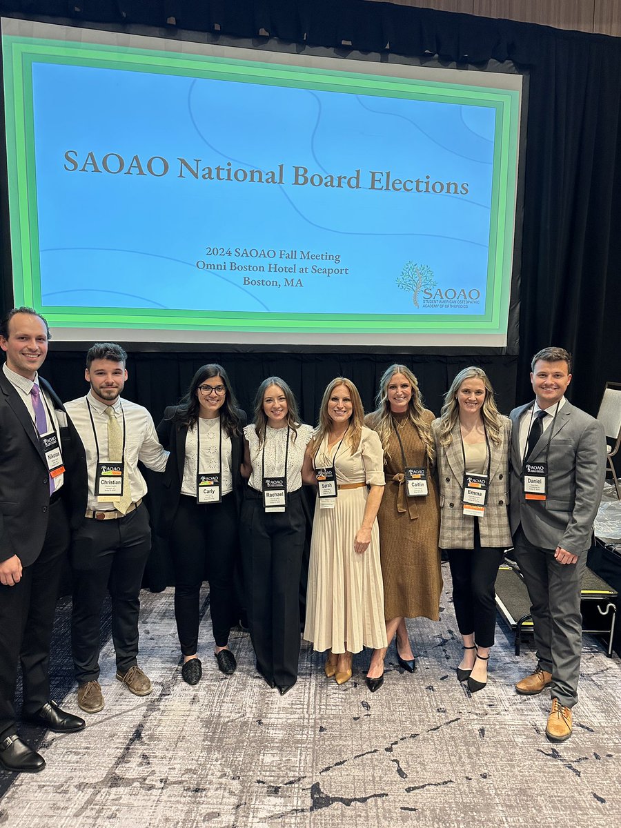 roccafortemed's tweet photo. This is quite delayed (have been having an amazing time fixing bones on my trauma elective), but I had so much fun in Boston at the SAOAO Fall Conference. Super honored and excited to work with this team this next year!!! https://t.co/ooyWx8e37Q