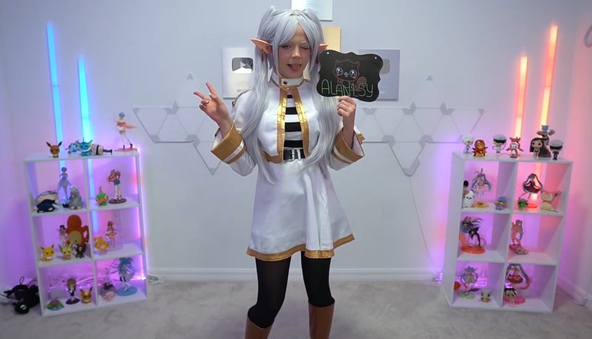 Alan23812's tweet photo. Muchas gracias @staryuukiii por el zing quedó muy hermoso,  muy lindo con el Cosplay de frieren. #staryuukizings https://t.co/BEz6dD1I7B