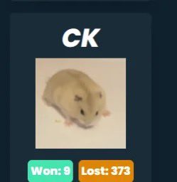 The tourists will never understand what we went through when the entire industry imploded and there was just 50
Of us left speculating on racing hamsters