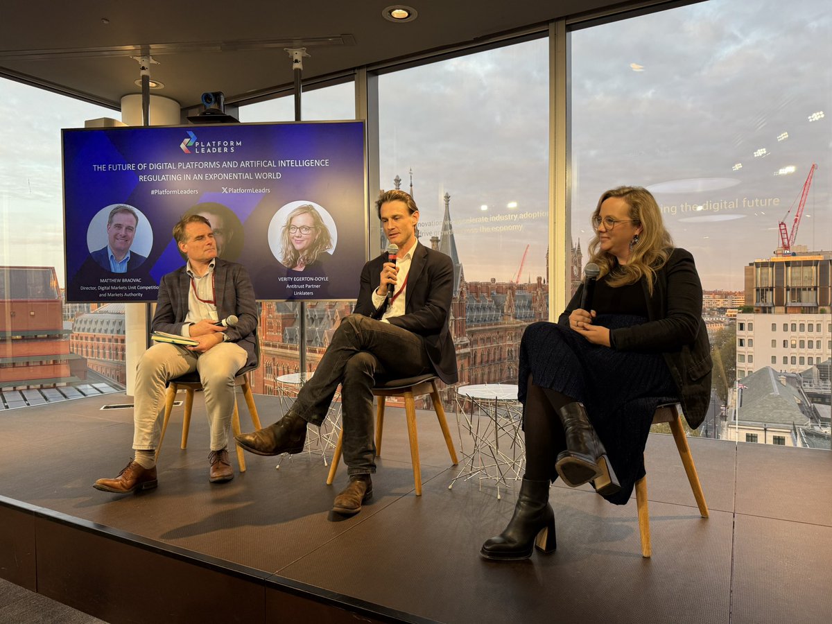 Laure Claire Reillier (@lreillier) on Twitter photo Matthew Braovac <a href="/VerityDoyle/">Verity Doyle</a> <a href="/oliverbethell/">oliver bethell</a> discussing regulation in an exponential age #platformleaders Matthew Braovac <a href="/VerityDoyle/">Verity Doyle</a> <a href="/oliverbethell/">oliver bethell</a> discussing regulation in an exponential age #platformleaders