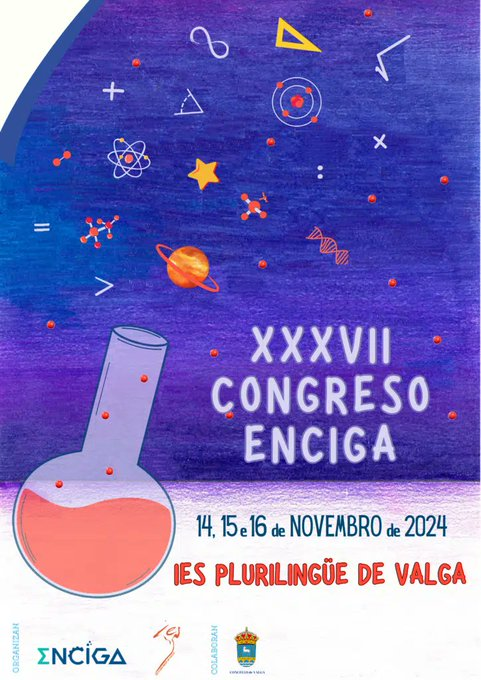 ⚛️O IGFAE no XXXVIII Congreso de Ensinantes de Ciencias de Galicia (#Enciga). 

🗣️O investigador Xabier Cid impartirá a charla "<a href="/CERN/">CERN</a>  : 70 Anos De Historia e Ciencia".

🗓️Venres 15 de novembro ás 16:00 horas
📍 IES Plurilingüe de Valga

🔗enciga.org/congreso/xxxvi…