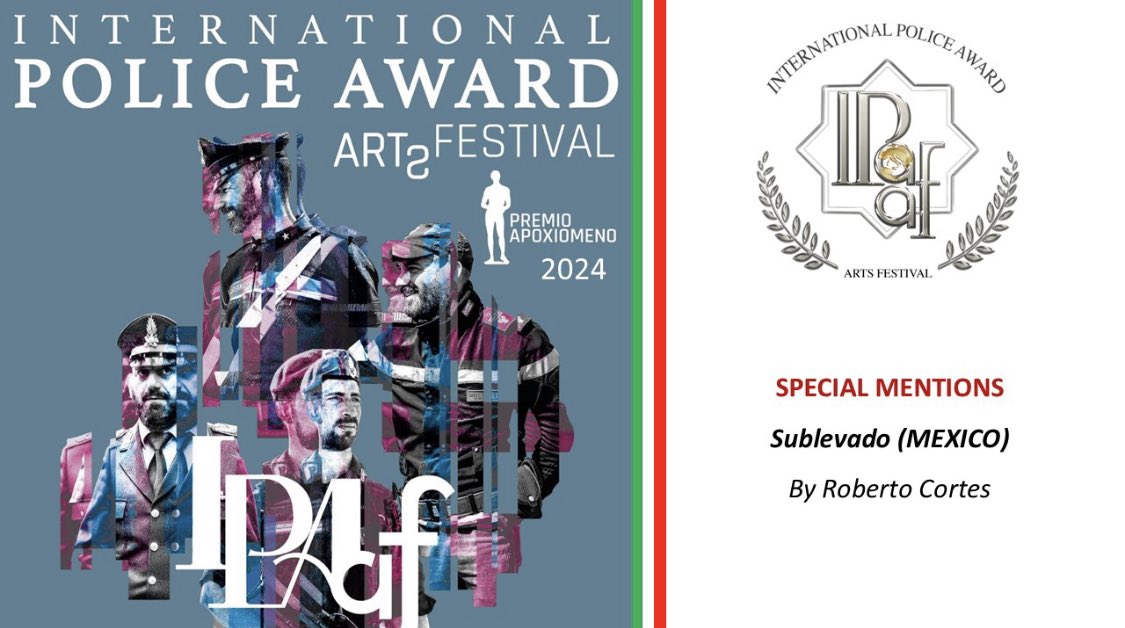 robertoocortess's tweet photo. Segundo certificado que recibe “Sublevado” del festival International Police Award Arts Festival de Italia 🇮🇹, en unos pocos días tendremos una nueva proyección de “Sublevado” y claro que vendrán más festivales #cine #festivaldecine #cinemexicano #cortometraje https://t.co/7BU2KZhb4n