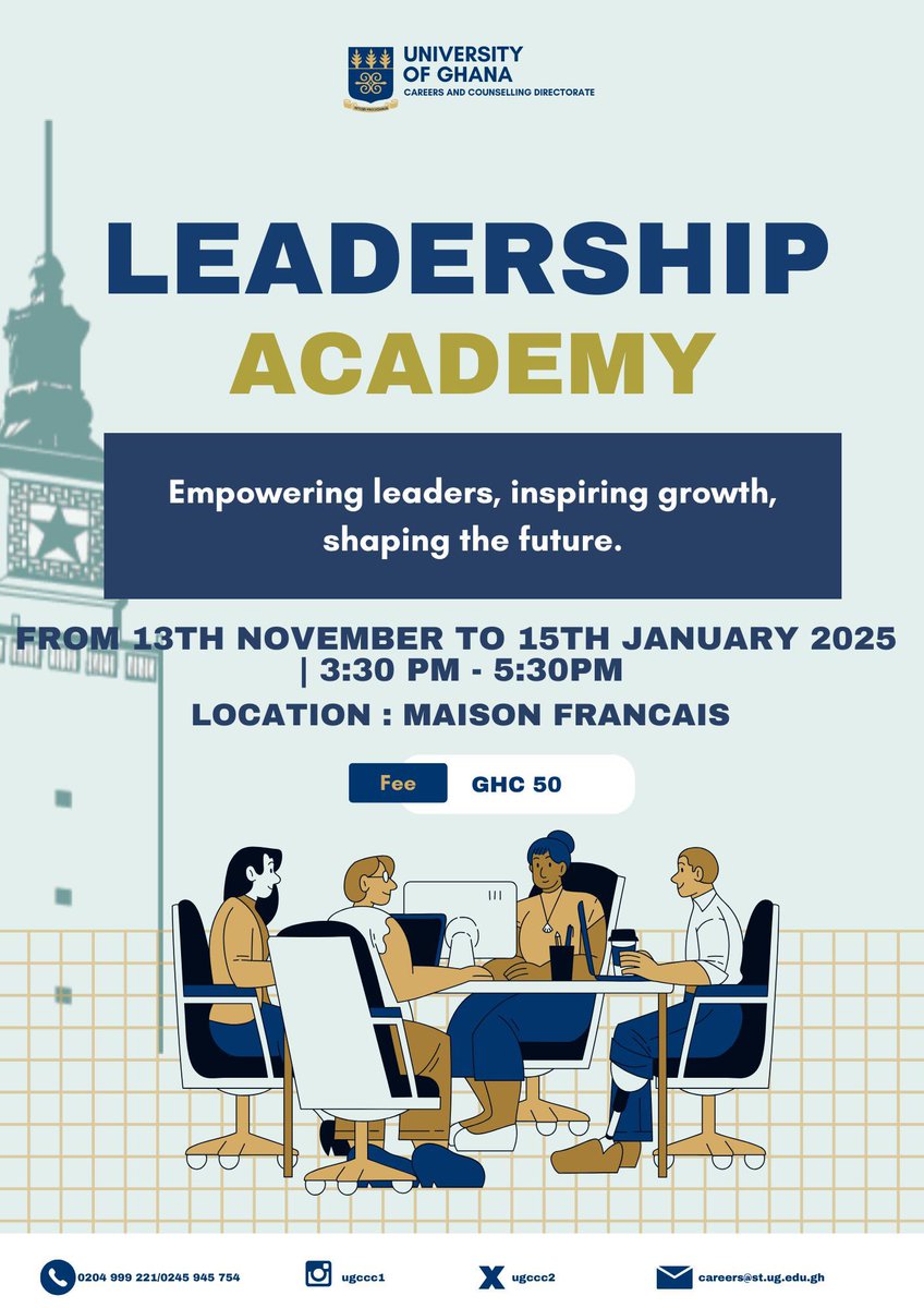 Ready to level up?

Our short courses, Career Development and Leadership Academy can help!

Sign up now and transform your career!

forms.gle/vzUVLdnyiUgSMn…

#CareerAdvancement #Leadership