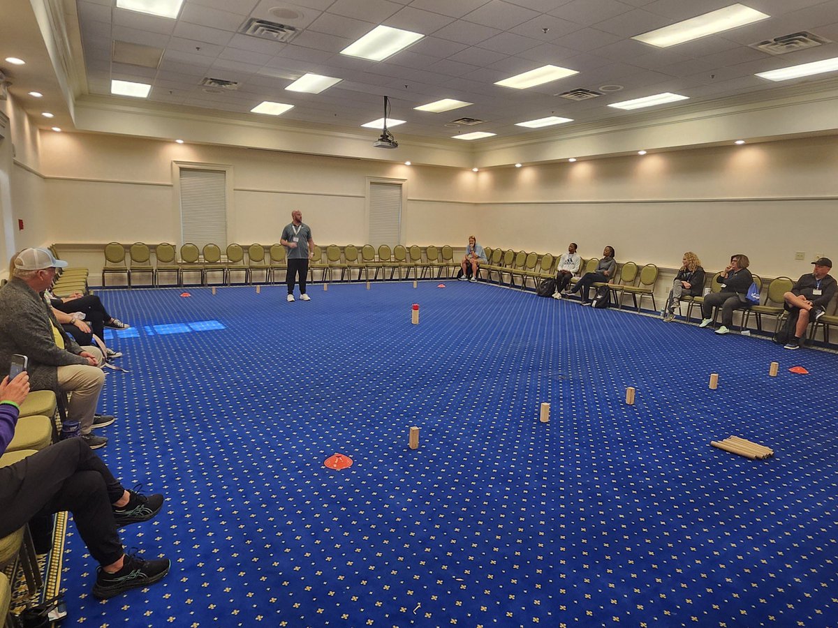hpe_zackbaker's tweet photo. Had the pleasure and honor to be a first time presenter at the @vahperd convention this past weekend

I presented the Swedish lawn game, “Kubb.”

I’ve been going for almost a decade now and finally mustered up the courage to present. Can’t wait to go back and do it again

#PhysEd https://t.co/mqe3DBc5qS