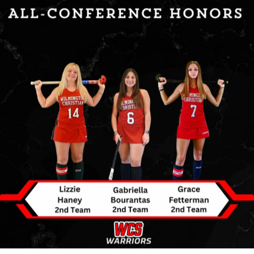 Congrats to Lizzie, Gabriella, and Gracie for earning post season recognition for their 2024 season.  Lizzie was also selected to play in the Blue/Gold all star game.  WARRIOR PRIDE!
