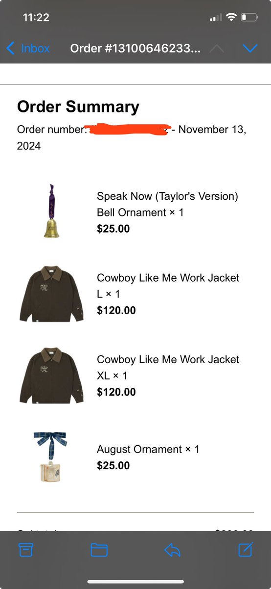 i fear i have been swindled but the JACKET and august and bell ornaments <a href="/taylornation13/">Taylor Nation</a> tell the new hire they did amazing