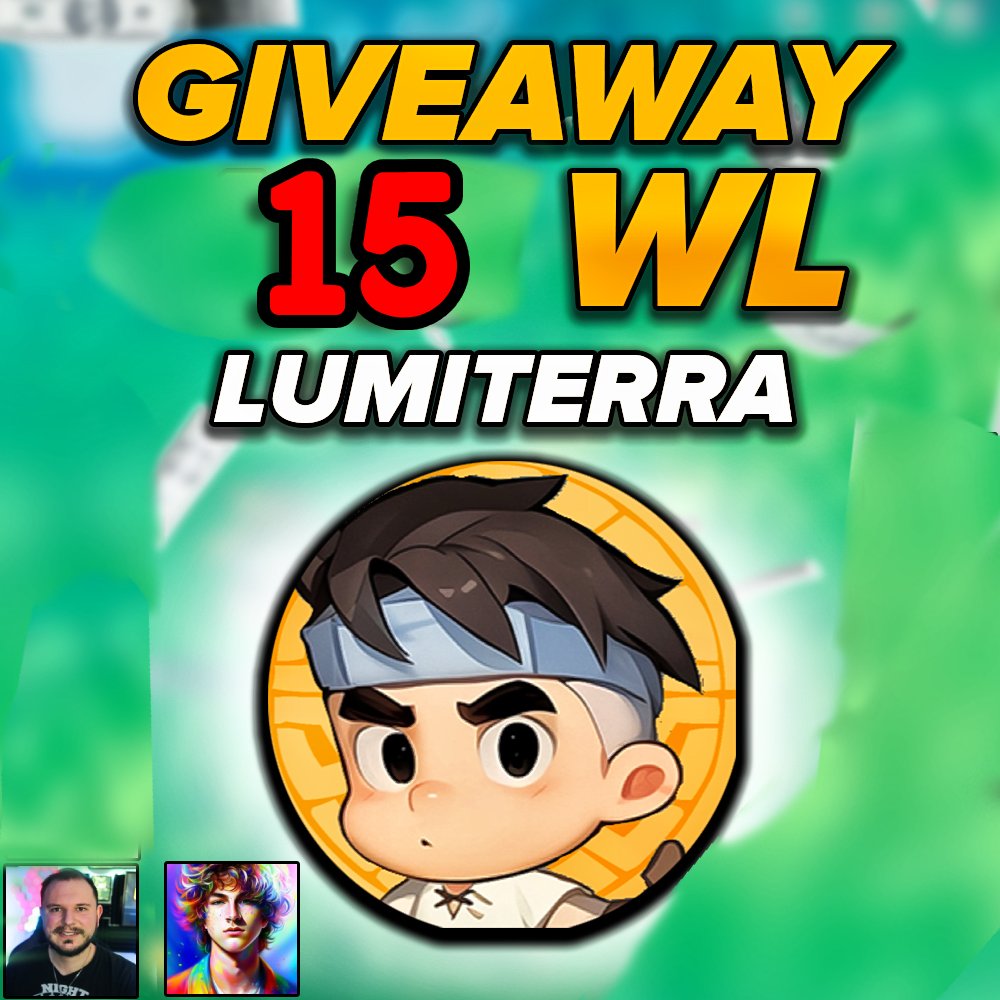 Mepo2000's tweet photo. 🚨15 WL LUMITERRA GIVEAWAY🚨  

I am giving away 15 WL for the new CBT2 with huge rewards by @LumiterraGame 💵

For enter: 
✅Like & Retweet
✅Follow @Mepo2000 and @InspectorMNBL 
✅Comment with your RON wallet and tag 3 friends you want to play with!