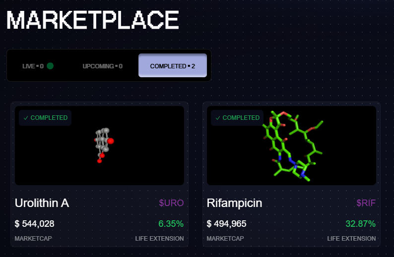 That_investor's tweet photo. Quick 100x #DeSci 

These were both $5k MC last month 

If you join the daily livestreams you would have known 

@pumpdotscience https://t.co/Z1P05EujL1