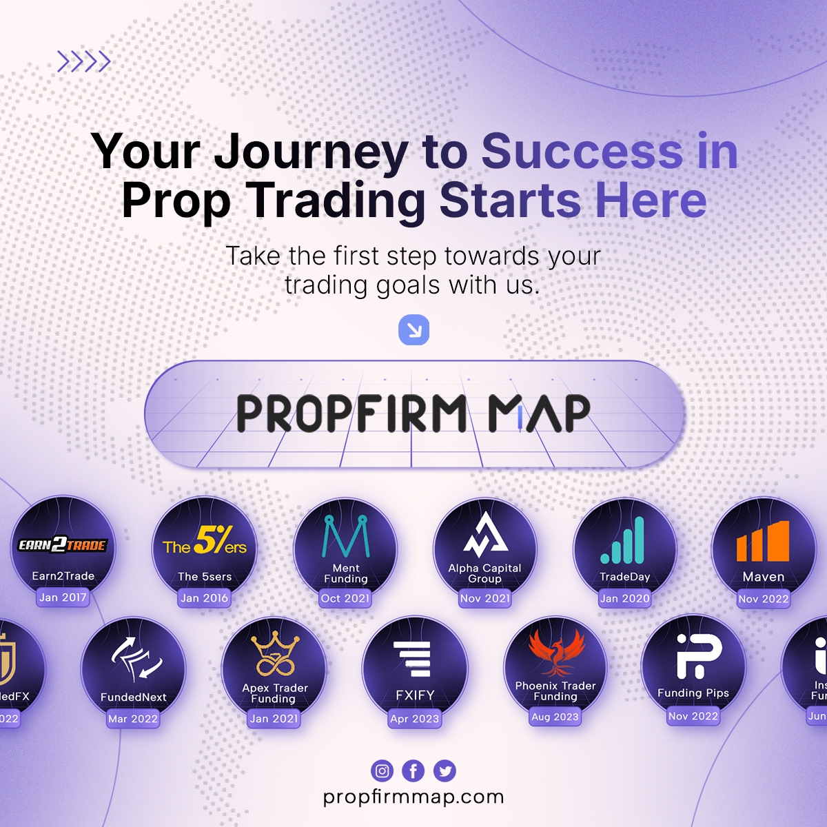 PropFirmMap's tweet image. 😁 Start with us now &amp;amp;  Choose the BEST Prop Firm for YOU!

propfirmmap.com