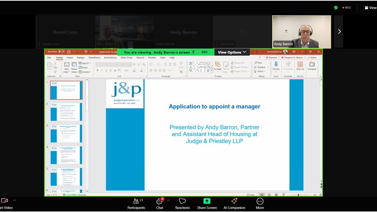 The 2024 National Leasehold Group Annual Conference is taking place this week. J&amp;P Partner and Head of Property Litigation Mark Oakley, Partner and Assistant Head of Housing Litigation Andrew Barron, and Associate Solicitor Bethanie Brown are delivering trainings at the event.