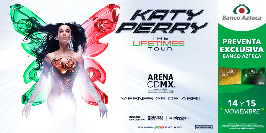 SuperboletosMx's tweet photo. You're gonna hear me roar... 🐯🎶

¡@katyperry regresa a la #ArenaCDMX el próximo 25 de abril y no podemos estar más emocionados! 😍🙌🏼

Preventa con Banco Azteca: 14 y 15 de noviembre.
Venta general a partir del 16 de noviembre a las 10 am en: https://t.co/LLYuyT4O5G https://t.co/lOmaZGJ3kz