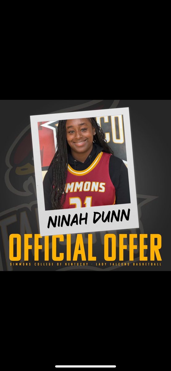 Happy to announce my commitment to Simmons College!! ❤️💛
<a href="/1stClassRecruit/">First Class Recruits</a> <a href="/SCKY_WBB/">Simmons College Lady Falcons</a> <a href="/InBornWeTrust/">Coach Earl Ruffin</a>