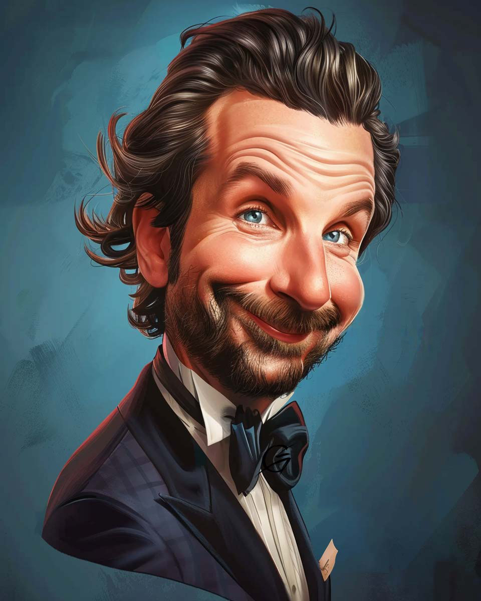 g_art_official's tweet photo. 🎤 When you’re charming enough to pull off a tux and a headset like a pro! 😎
#BradleyCooper #CelebrityCaricature #DigitalArt #FunnyPortrait #Hollywood #CaricatureArt #PopCultureArt #IconicSmile #ComedyArt #ArtHumor #CartoonCelebrity #CelebritySatire #DigitalArtist https://t.co/mIeAmpWCdE