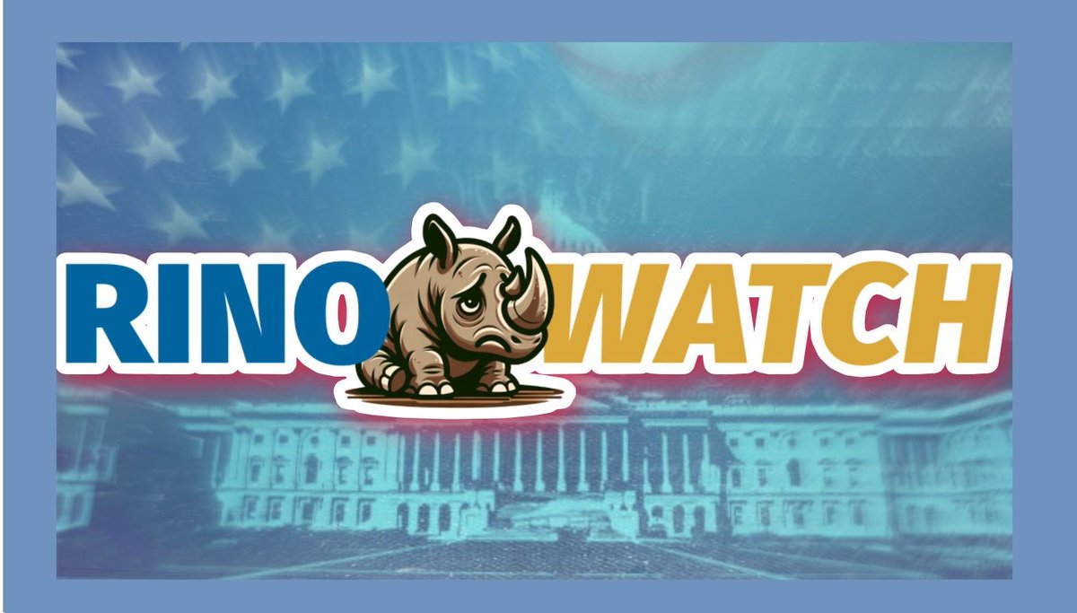 Crown_Financial's tweet photo. Introducing RINO WATCH — Launched Ahead of Senate Majority Leader Vote! Now You Can Track the RINOs Who Vote Against Trump Agenda — WE'RE WATCHING and WE WILL VOTE THEM OUT #RinoWatch
https://t.co/FeBRs0u70v https://t.co/pXSfwO3J7U