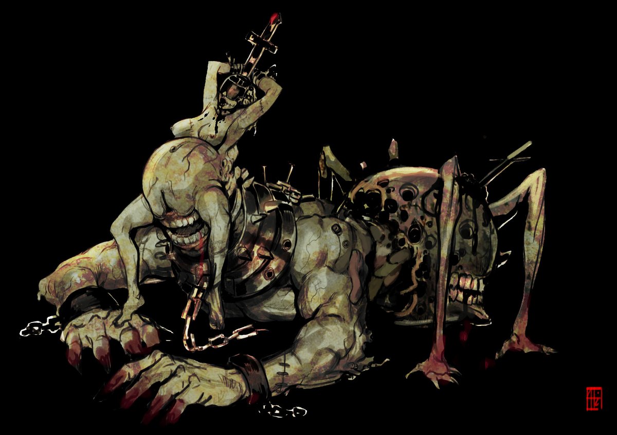 「Old spooky art!I got reminded of my horr」|+Absolum+のイラスト