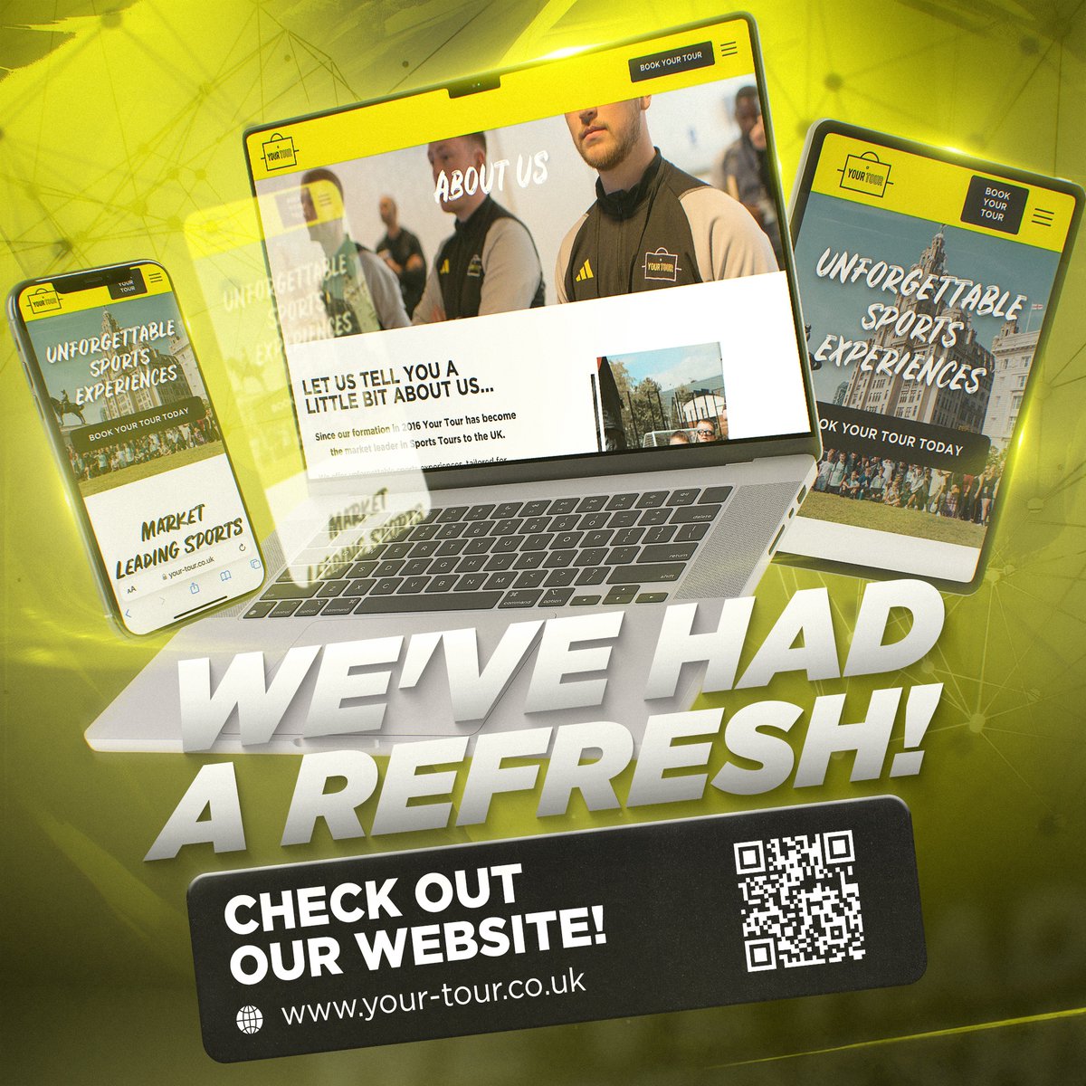 We’ve got a fresh look! ✨ 💻

Check out our newly refreshed Your Tour website with updated information and a refreshed design. Click the link in our bio to explore now and plan your next tour with us! 🌍⚽️

#YourTour #WebsiteRefresh #Explore #footballtour