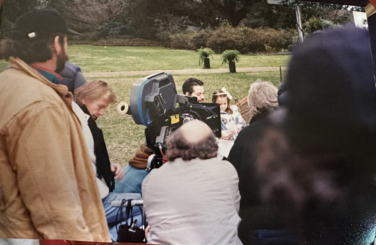 CameronCait18's tweet photo. Looking through photos and found this gem. It’s not a bad day when you get to meet Sir Anthony Hopkins and have Matthew Broderick and Bridgette Fonda as your film parents. #cameo #film https://t.co/qgWJPdVNUt