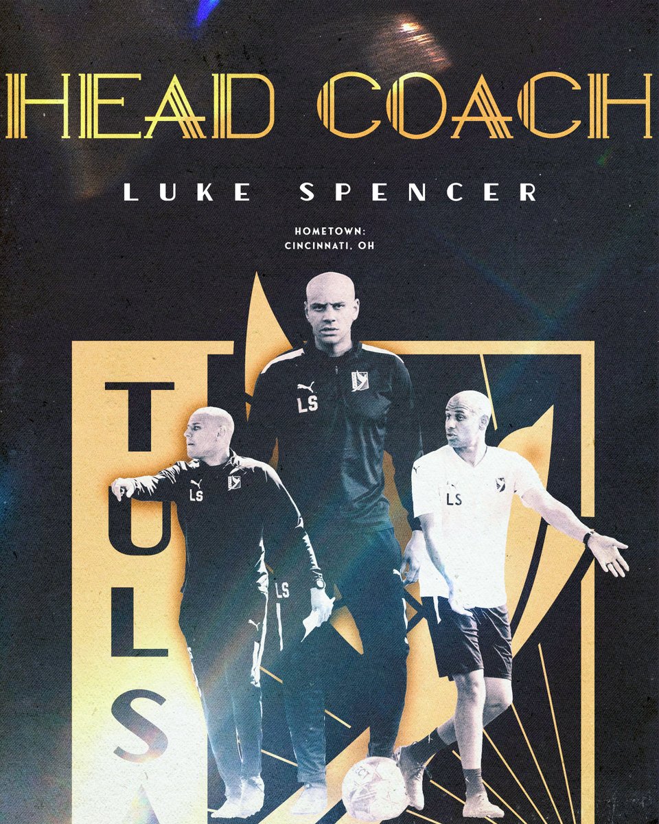 FCTulsa's tweet image. FC Tulsa promotes Luke Spencer to Head Coach, Mario Sanchez to focus on Technical Director Role
Read More: shorturl.at/tbKAm
#ForTulsa | #StayGold