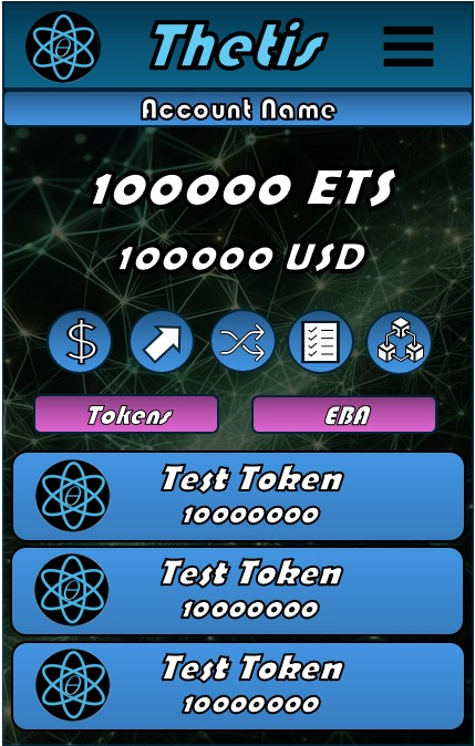 ThetisProject's tweet photo. Mock ups of the Thetis Account Manager application (essentially a wallet app) for what I am aiming for visually with the project. The back end network is virtually fully functional at this point, so now I need to build a front end client application GUI for the user to interact with the Block Matrix

If you want more information you can check out the website https://t.co/VMm5C1J9Ov where the white paper is available for download.

#Blockchain #CryptoWallet #BlockchainInnovation #BlockchainTechnology #GUI #SoftwareDevelopment #application #applicationdesign