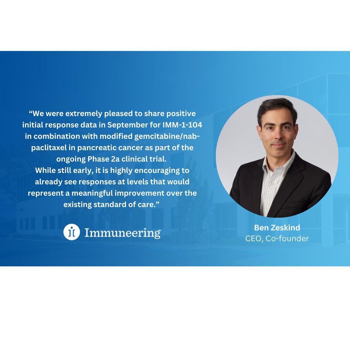 Immuneering's tweet photo. Today we announced our third quarter 2024 financial results and recent corporate highlights. See our press release for details: https://t.co/1WchTHzSpy 
$IMRX #RASMutations #UniversalRAS https://t.co/oT1nWVeqnh