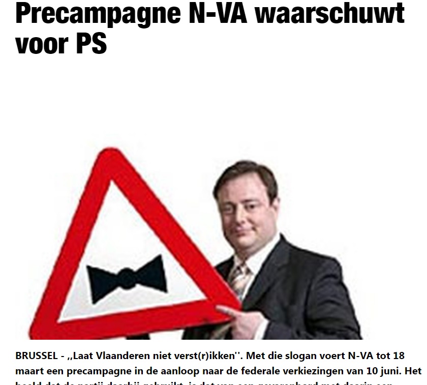 implosionblue's tweet image. Laat Vlaanderen niet verst(r)ikken door Bart De Wever en N-VA.