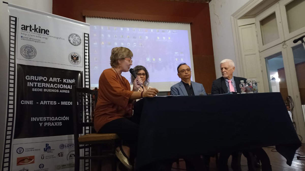 🎥🎬🎞️ IV Congreso Art Kiné dedicado al Cine. Un placer estos días compartiendo con colegas de todo el mundo en la Academia del Tango y un honor moderar la primera mesa <a href="/LoyolaAnd/">Universidad Loyola</a> <a href="/UBAonline/">UBAonline</a>