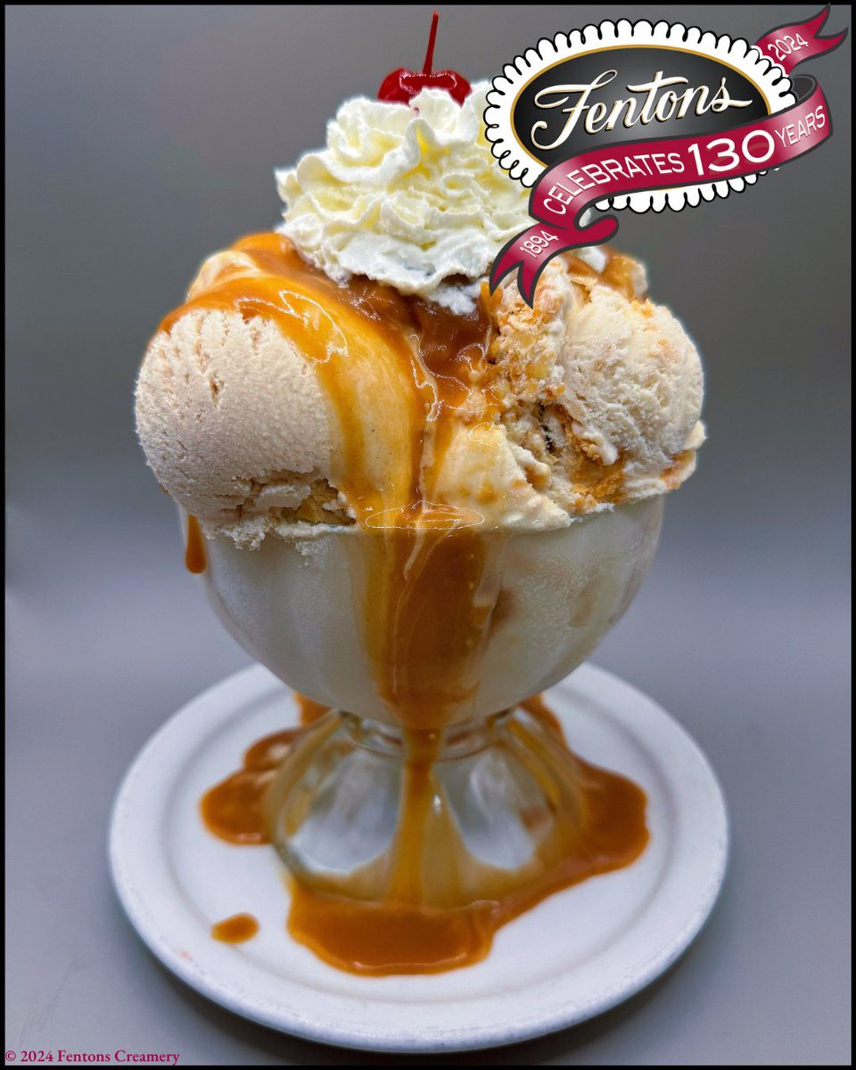 fentonscreamery's tweet photo. 🥧 Imagine a warm autumn hug in every bite – that’s our Thankful Harvest Sundae! 🍏 Made with Cinnamon &amp; Apple Pie Ice Cream, rich caramel, whipped cream, and a cherry. Comment your favorite fall flavor and see if it will make it into our next sundae!🍂
.
.
.
.
.
.
. 
#Thankf ... https://t.co/vHiqqEknv7