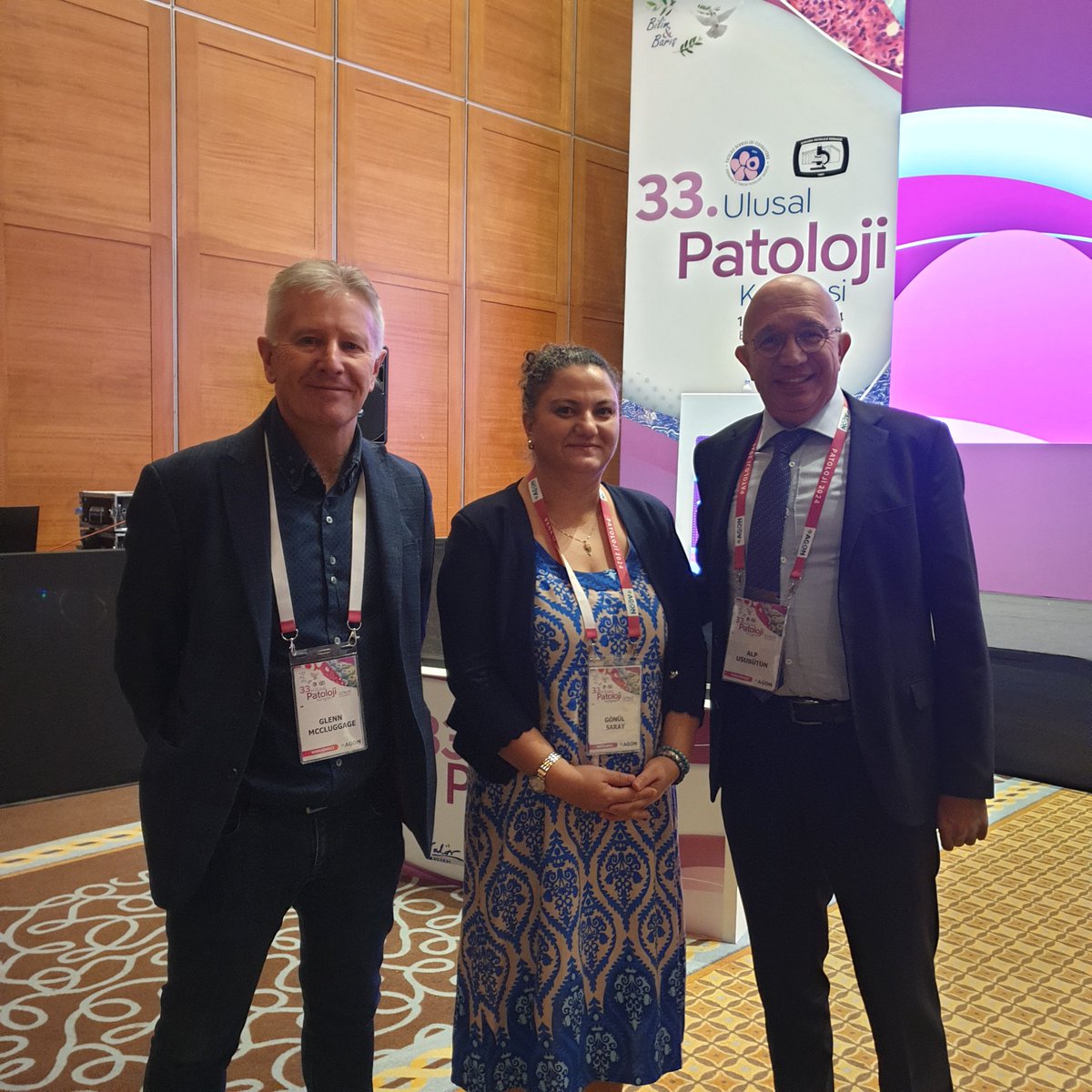 With dear Glenn Mc Cluggage and dear Alp Usubütün, great honor for me 😇🥰