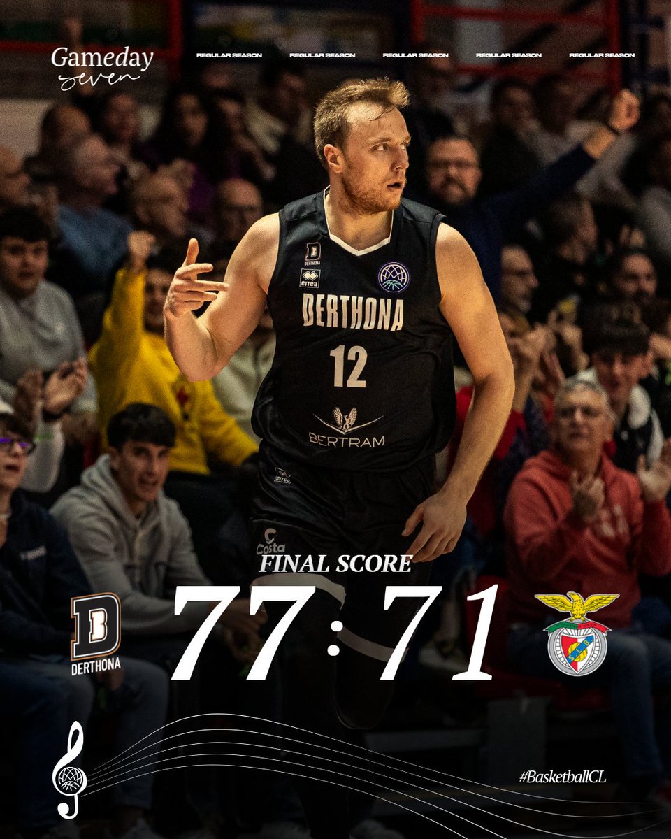 𝙏𝙞𝙢𝙞𝙣𝙜 𝙞𝙨 𝙚𝙫𝙚𝙧𝙮𝙩𝙝𝙞𝙣𝙜 ⌚ Derthona's late 11-0 run sees them take the lead and secure another win, meaning they are still perfect at 4-0 in Group G. 👌 #BasketballCL