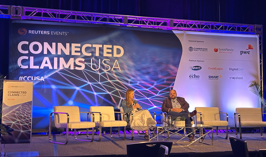 FLOIR_comm's tweet photo. Commissioner Yaworsky at the Reuters Connected Claims USA Conference discussing how Florida leads in data monitoring and how collecting data is important to regulate complicated property markets. #CCUSA https://t.co/qo0a8xmTuH