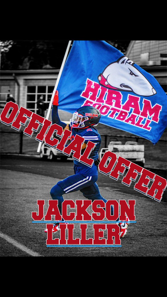 Jackson Liller (@jackman_liller) on Twitter photo After a great call with <a href="/Coach_Mro/">Coach Mro</a> , I am blessed to receive an offer from <a href="/Hiram_Football/">Hiram College Football</a> !
<a href="/MRittCGS/">Mike Rittelmann</a> <a href="/BuzzSawSportsPa/">Buzzsaw Sports</a> After a great call with <a href="/Coach_Mro/">Coach Mro</a> , I am blessed to receive an offer from <a href="/Hiram_Football/">Hiram College Football</a> !
<a href="/MRittCGS/">Mike Rittelmann</a> <a href="/BuzzSawSportsPa/">Buzzsaw Sports</a>