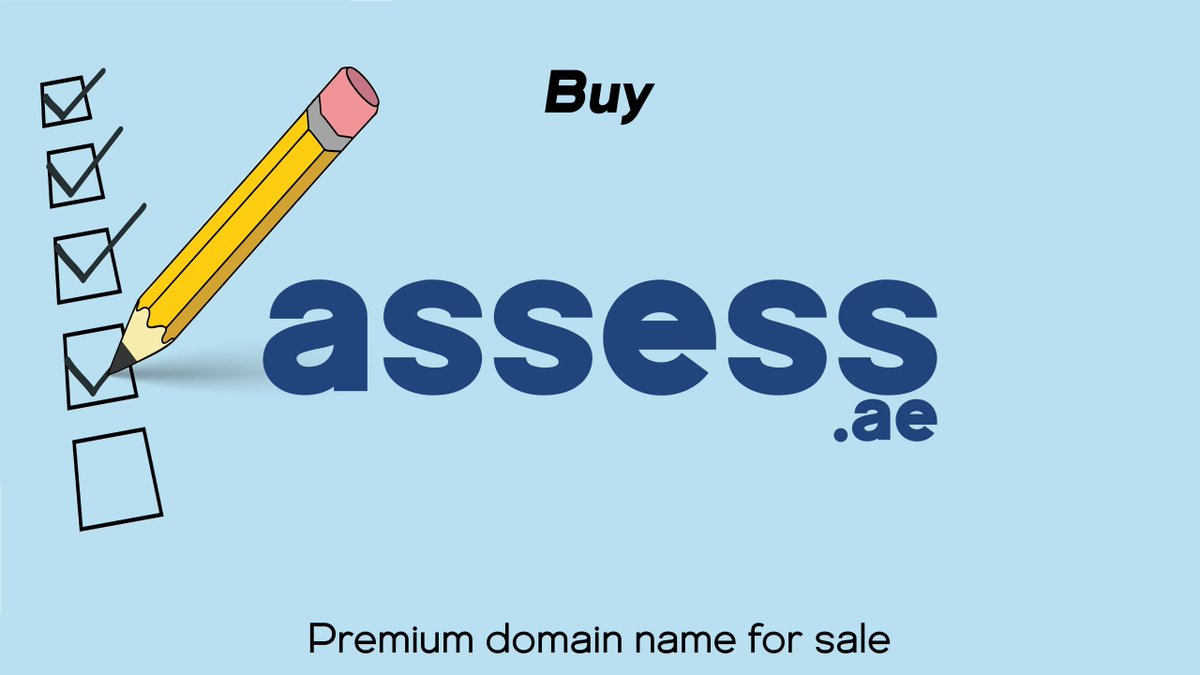 AE_Domains's tweet photo. Domain Name For Sale: Assess.aeEmpower Your Business with a Premium Domain for Evaluation and Insights! https://t.co/z70kq2zGpS is a powerful, memorable domain perfect for any business centered around analysis, evaluation, and insights #Assess #Dubai #UAE #Valuator https://t.co/RYGUIuatQb