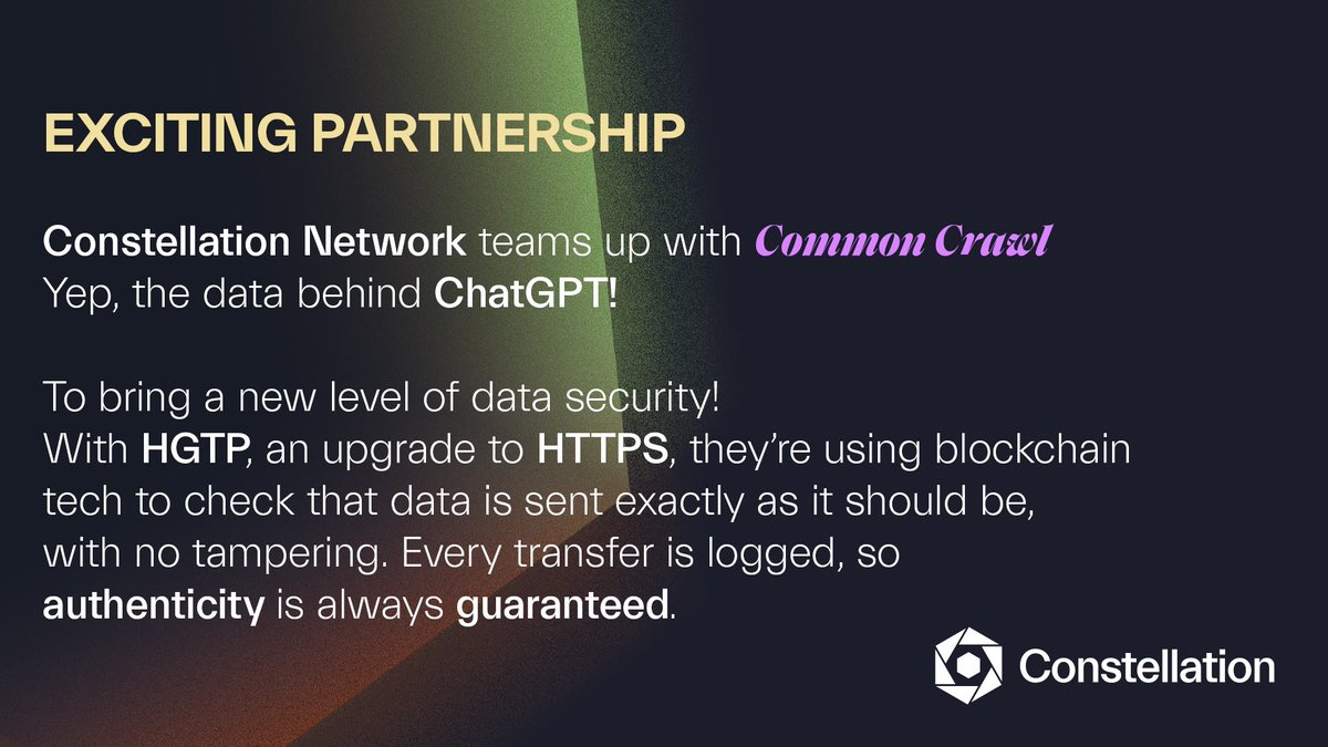 Roger_C64's tweet image. Even though they’re still under the radar, they’re already working on #depin projects with the world’s biggest players.

@Conste11ation #CommonCrawl #DataIntegrity #AI
