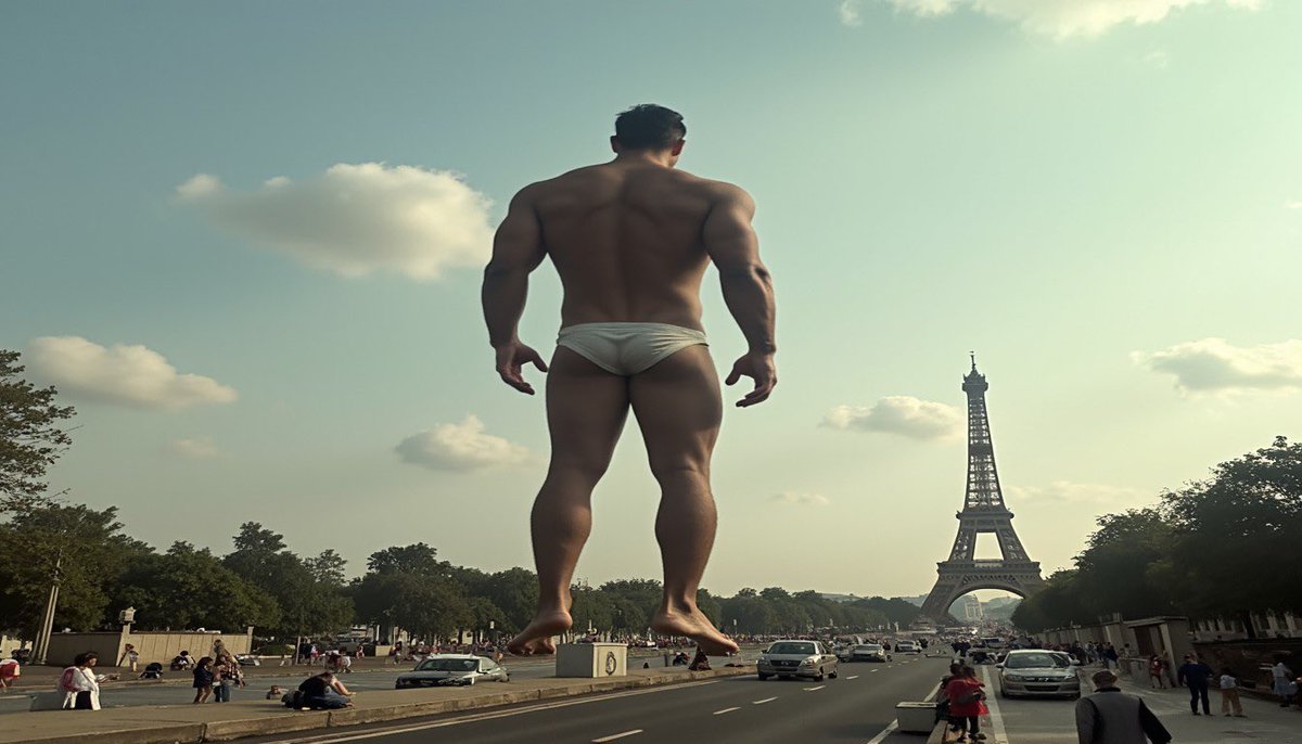 Someone took a photo of my while i was watching the eiffel tower.

#macrophilia #giant #realgiant #asiangiant