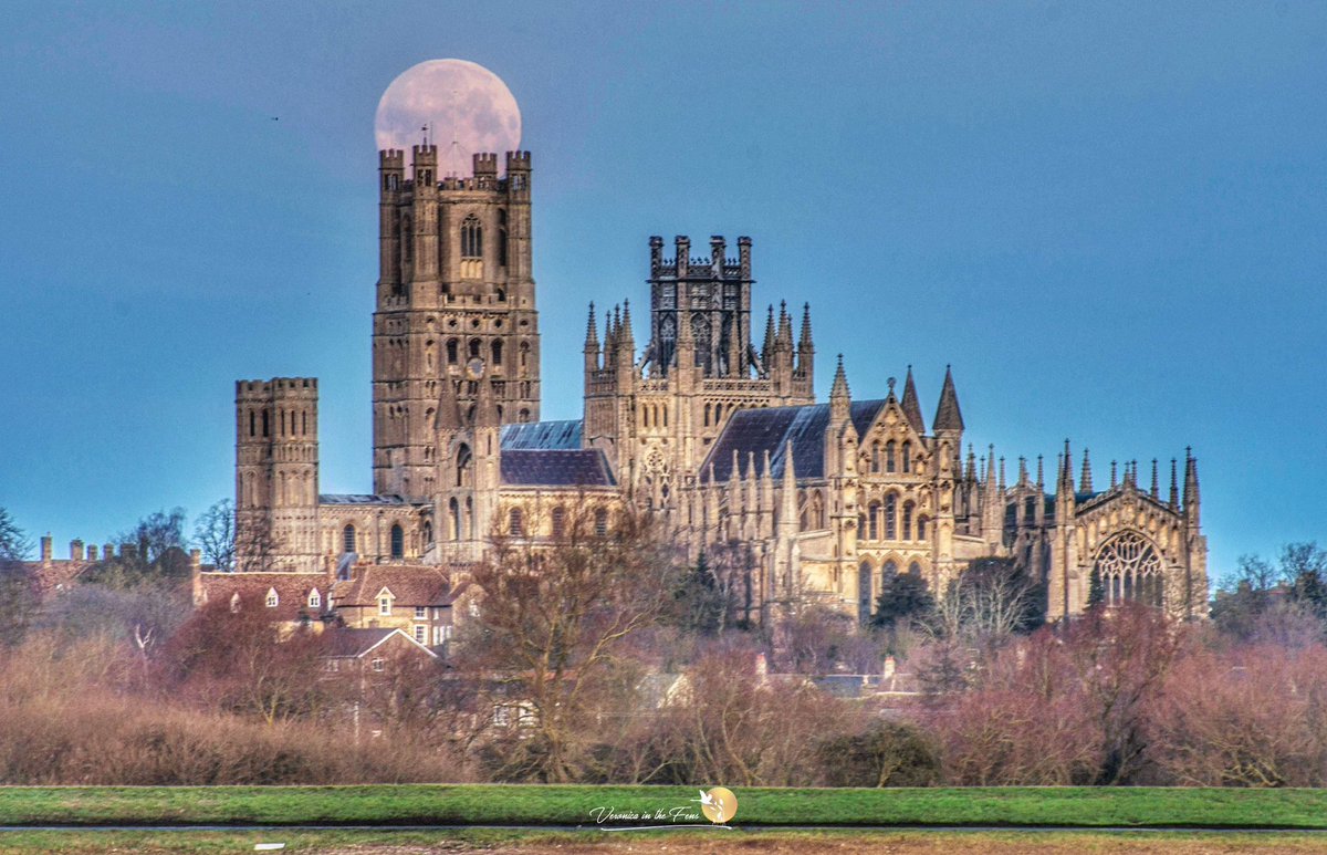 It isn’t long until the full moon in November, this will be the last super moon of the year and it is called the ’Beaver Moon’ 🦫
Look out for the #Fullmoon on the 15th &amp; 16th. 🌝
Here is a full moon from the past with Ely Cathedral 💫