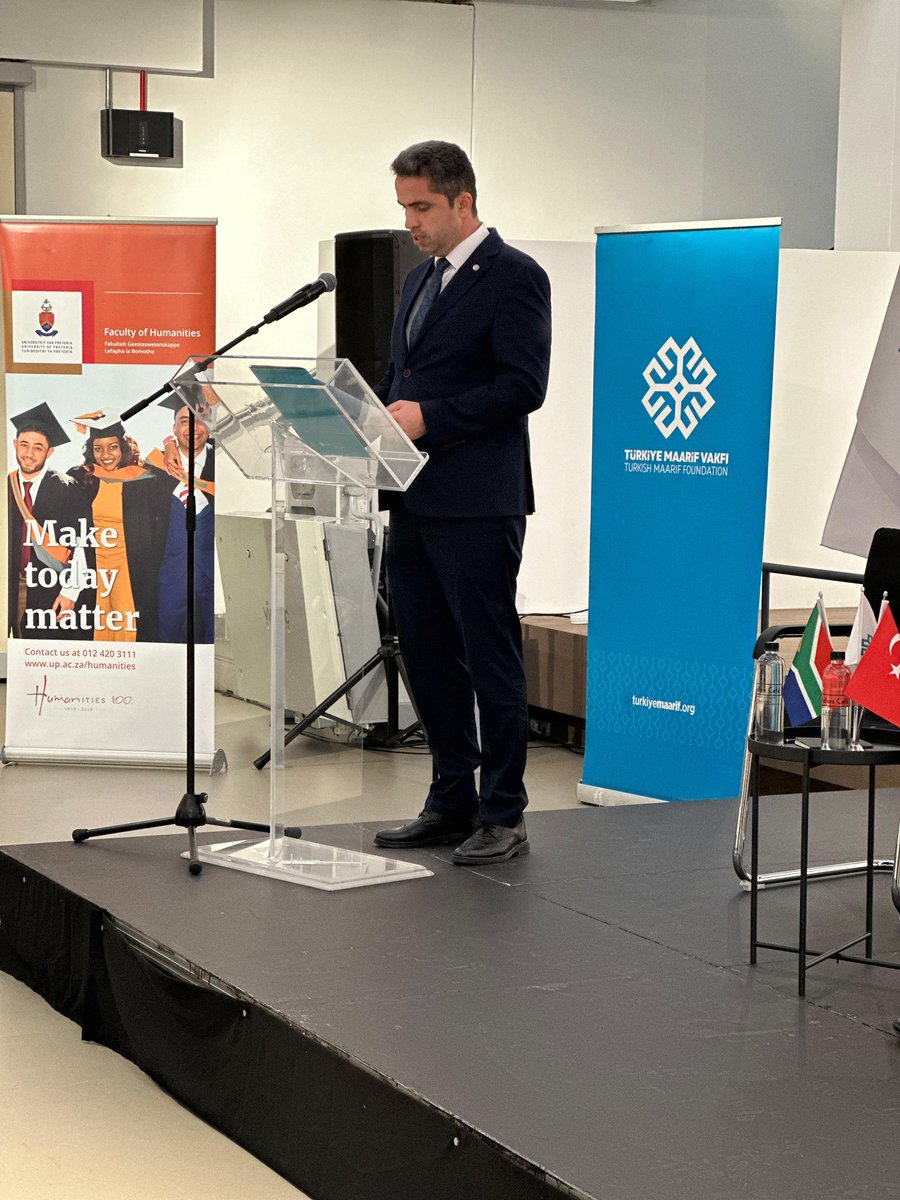 Turkish Maarif Foundation South Africa (@zamaarifsch) on Twitter photo 📍 Pretoria
The Maarif Centre for Turkish Studies, <a href="/UPTuks/">University of Pretoria</a> hosted Former Minister of Foreign Affairs of the Republic of Türkiye H.E. Mr. <a href="/MevlutCavusoglu/">Mevlüt Çavuşoğlu</a> who delivered a special public lecture on Changing International Order and Turkish Foreign Policy in Pretoria.
🇹🇷 🇿🇦 📍 Pretoria
The Maarif Centre for Turkish Studies, <a href="/UPTuks/">University of Pretoria</a> hosted Former Minister of Foreign Affairs of the Republic of Türkiye H.E. Mr. <a href="/MevlutCavusoglu/">Mevlüt Çavuşoğlu</a> who delivered a special public lecture on Changing International Order and Turkish Foreign Policy in Pretoria.
🇹🇷 🇿🇦