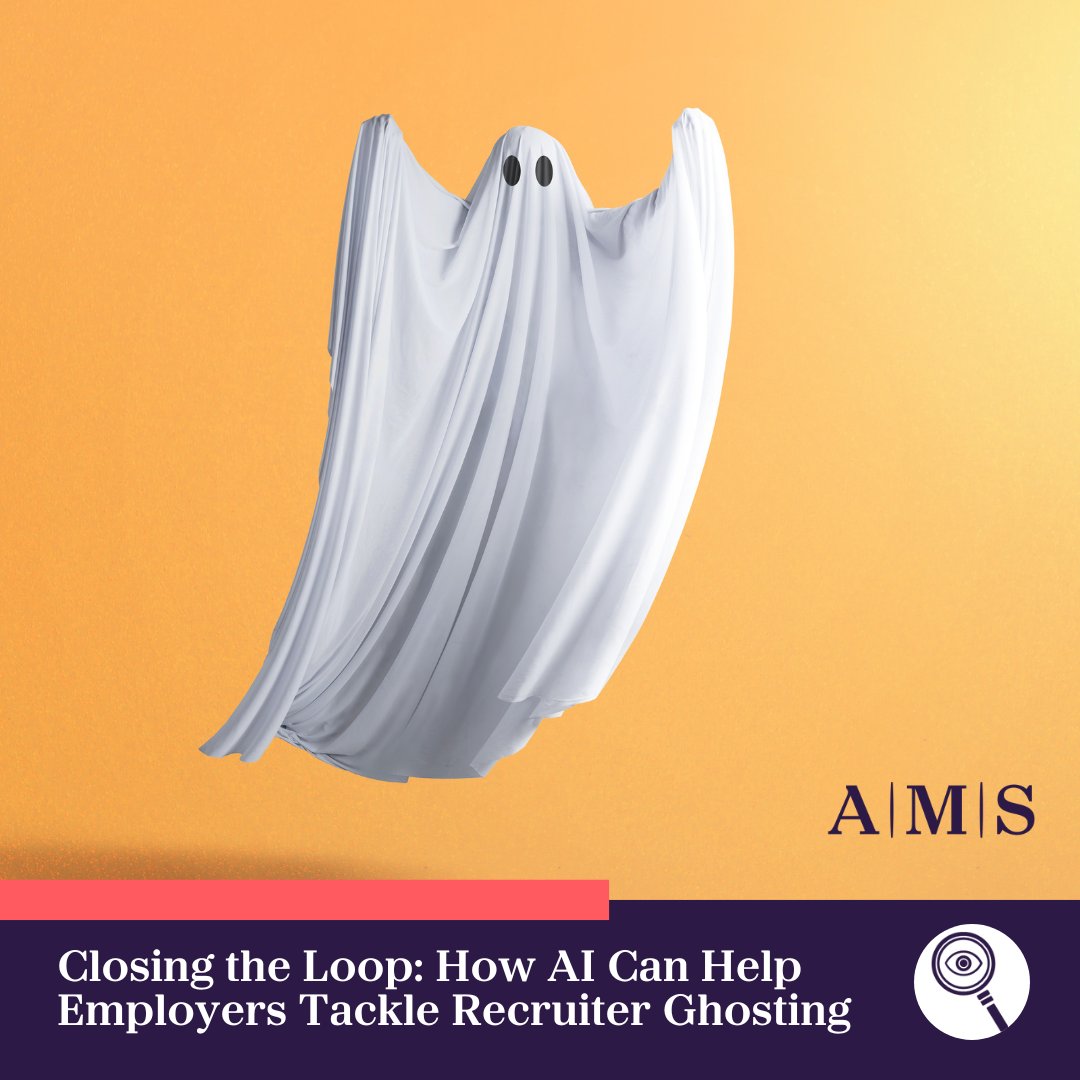 45% of the trick-or-treaters on your front porch may have been ghosts, or ghouls, or skeletons... well, sadly, 45% of job candidates have been ghosted after an initial conversation with a recruiter. AI can solve the issue of recruiter ghosting. insights.weareams.com/post/102jnye/c…
