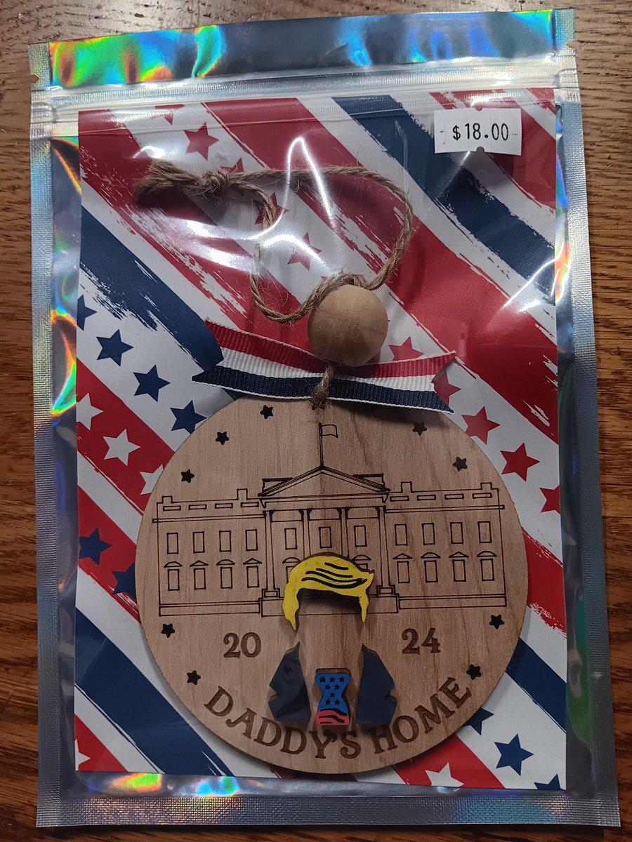 TrumpHQBristol's tweet photo. Christmas ornaments! Daddy's Home https://t.co/LrLTk7lh4x