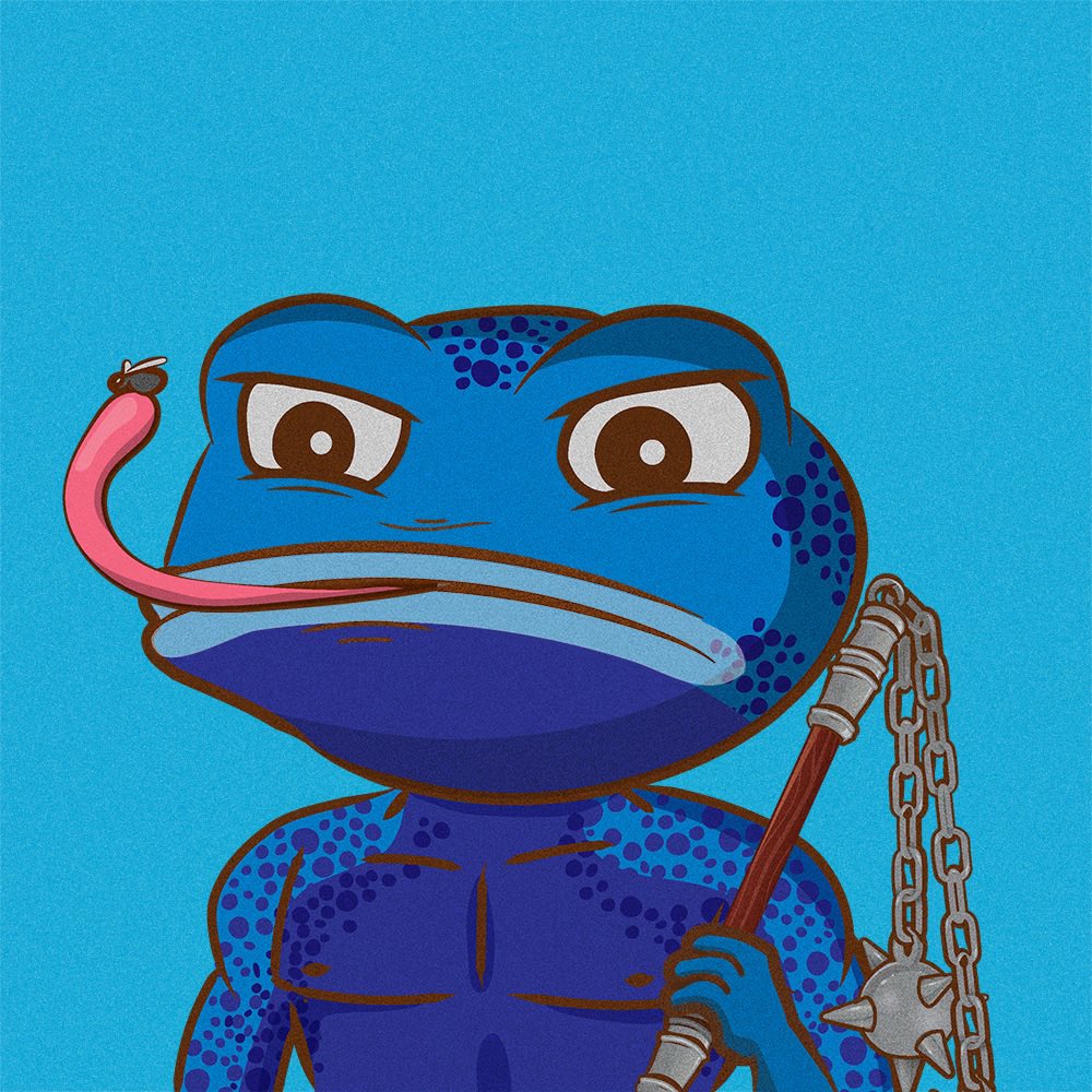 FrogDriverX's tweet photo. The @ThePlagueNFT frogs are celebrating #Frovember! 🐸 Let's see your FRO frogs below! ⬇️ OG FRO! 🐸 https://t.co/2SnXttD01b