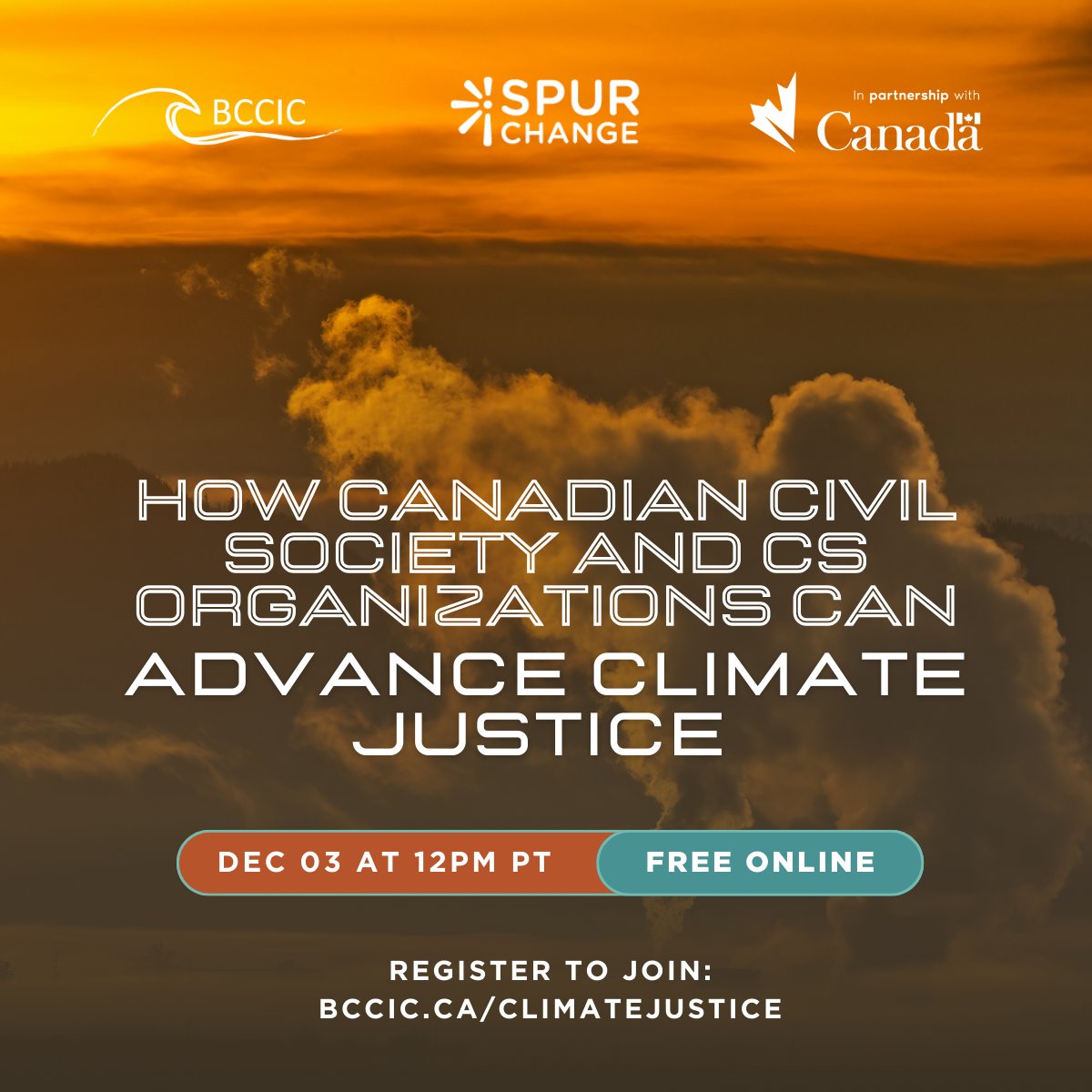 We're gathering with 3 climate activists working w/ movements around the world at our online event Dec. 3. Join us to develop new approaches, perspectives and skills to advance climate/environmental justice, action and stewardship: bccic.ca/event/how-cana…