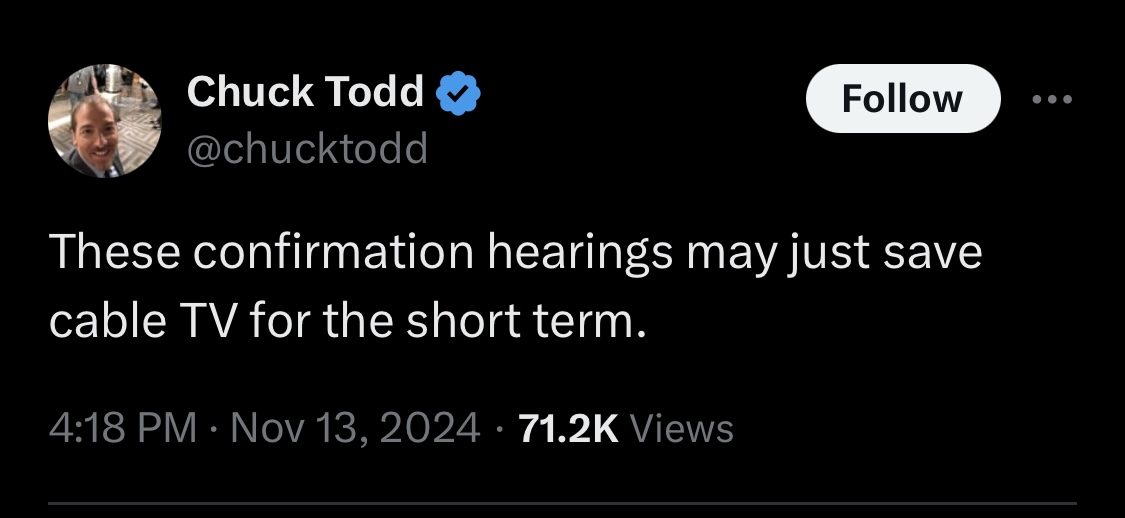Keith Olbermann (@keitholbermann) on Twitter photo Just when you're confident <a href="/ChrisCillizza/">Chris Cillizza</a> is the stupidest and most myopic person you've met in the news business, here comes <a href="/chucktodd/">Chuck Todd</a> to stage a late rally 🤦🏼♂️ Just when you're confident <a href="/ChrisCillizza/">Chris Cillizza</a> is the stupidest and most myopic person you've met in the news business, here comes <a href="/chucktodd/">Chuck Todd</a> to stage a late rally 🤦🏼♂️