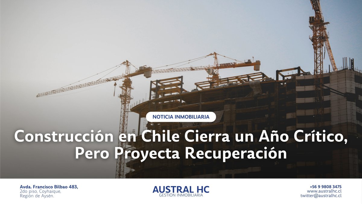 Construcción cierra un crítico 2024, pero trae esperanzas de recuperación para el 2025. 🔍

Descubre los detalles aquí 👉 australhc.cl/publicaciones-…

#ConstrucciónChile #Economía2025 #MercadoInmobiliario #CChC #ReactivaciónEconómica #Infraestructura #Empleo #Chile #ÚltimaHora #Macul