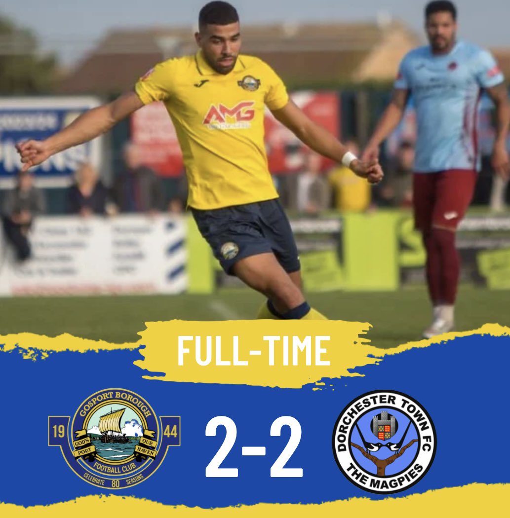 GosportBFC's tweet photo. FT: Points are shared at the AEI Stadium 🤝

🟡 2-2 ⚫ \\ #UpTheBoro https://t.co/ZU1MALHVIs