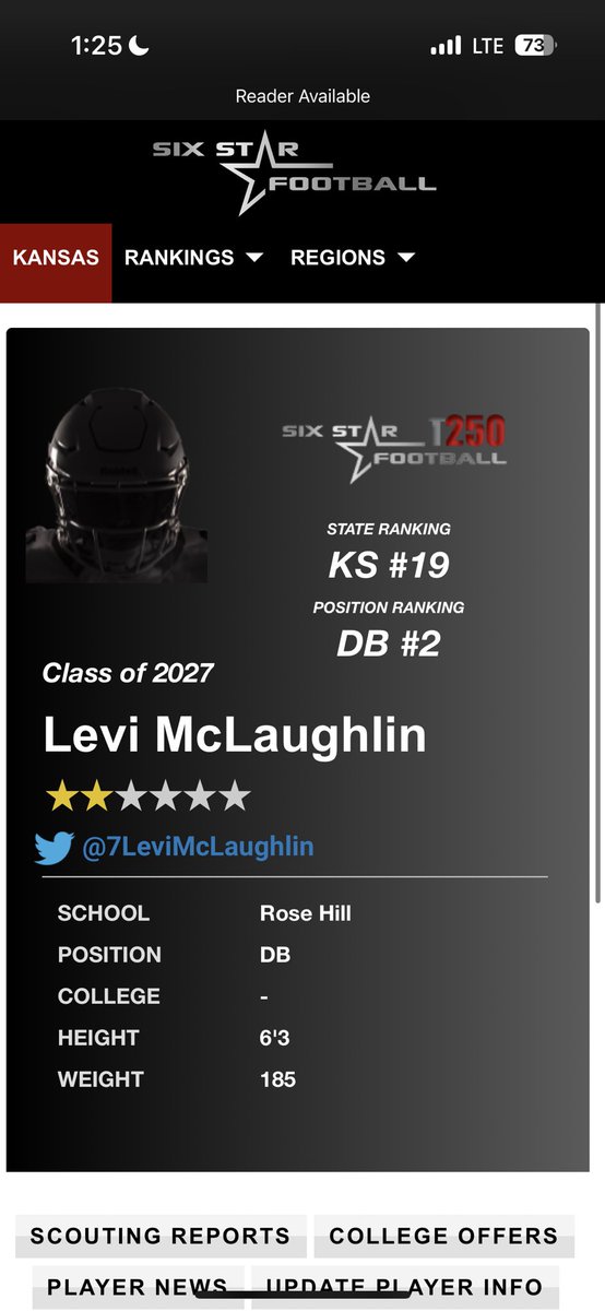 Levi McLaughlin † (@7levimclaughlin) on Twitter photo Blessed to be ranked #2 DB in C/O 27. Thank you to the coaches that pushed and developed me, back to work. <a href="/6starfootballKS/">Six Star Football | KANSAS</a> <a href="/PIAthletes/">Coach James Tabor</a> <a href="/landonrwright/">Landon Wright</a> <a href="/JonProbasco77/">Jon Probasco</a> Blessed to be ranked #2 DB in C/O 27. Thank you to the coaches that pushed and developed me, back to work. <a href="/6starfootballKS/">Six Star Football | KANSAS</a> <a href="/PIAthletes/">Coach James Tabor</a> <a href="/landonrwright/">Landon Wright</a> <a href="/JonProbasco77/">Jon Probasco</a>