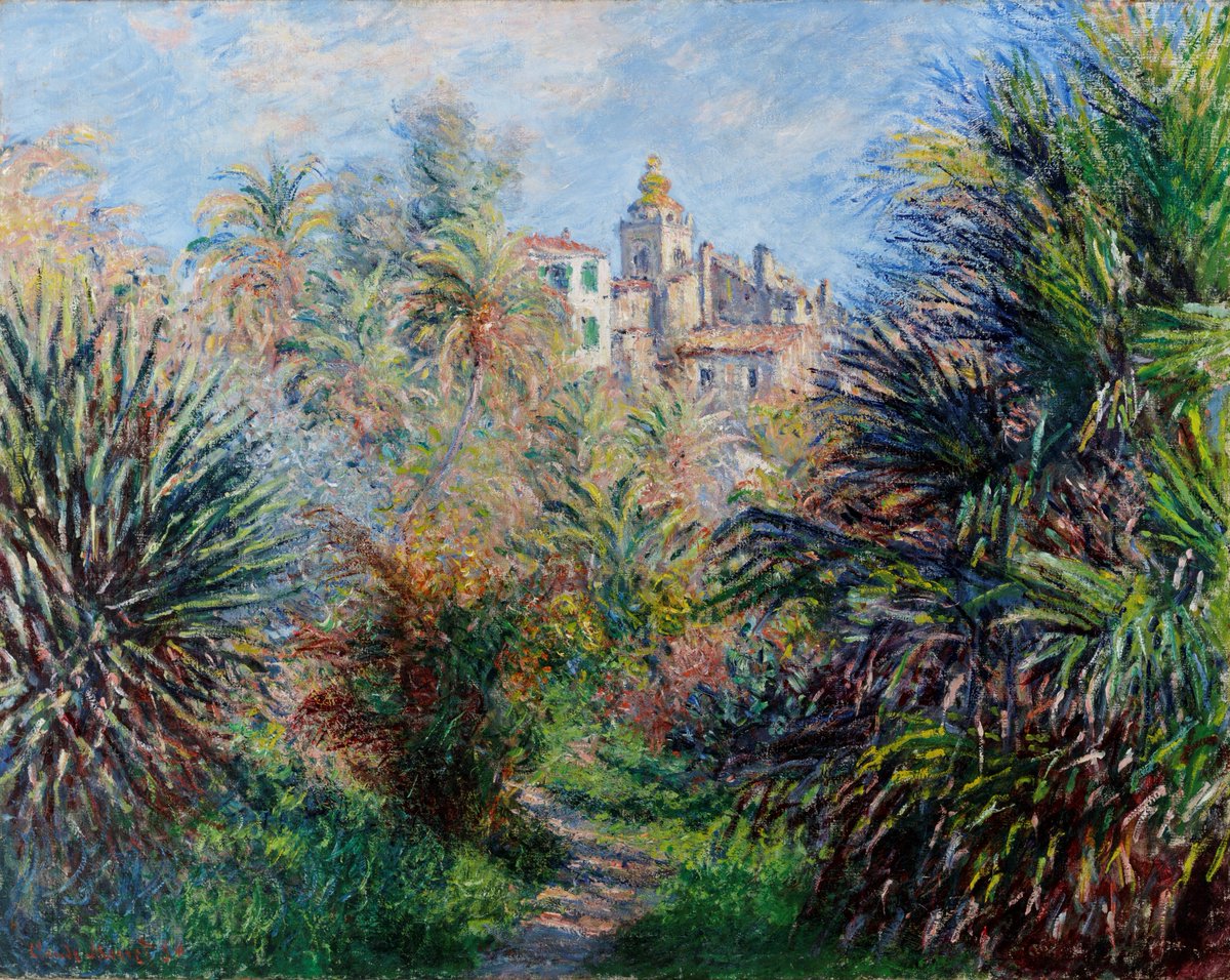 Happy birthday to Claude Monet! 🎂🎉

View this work by Monet during your next visit to the Norton!

Claude Monet (French, 1840 – 1926), “Gardens of the Villa Moreno, Bordighera,” 1884, Oil on canvas, 28 3/4 x 36 5/8 in. (73 x 93 cm), Bequest of R. H. Norton, 53.134