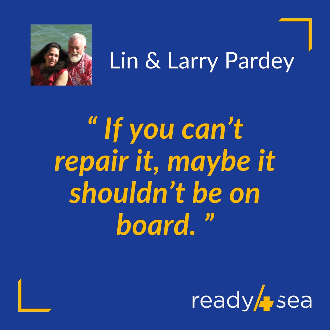Simple bon sens #marin ?

Nous faisons volontiers nôtre cette maxime des Pardey.

Chaque #plaisancier doit se poser la question de la #réparabilité de son #matériel, et donc aussi de son état et de son #entretien.

Par où commencer ? Télécharger notre #appli est un bon début !