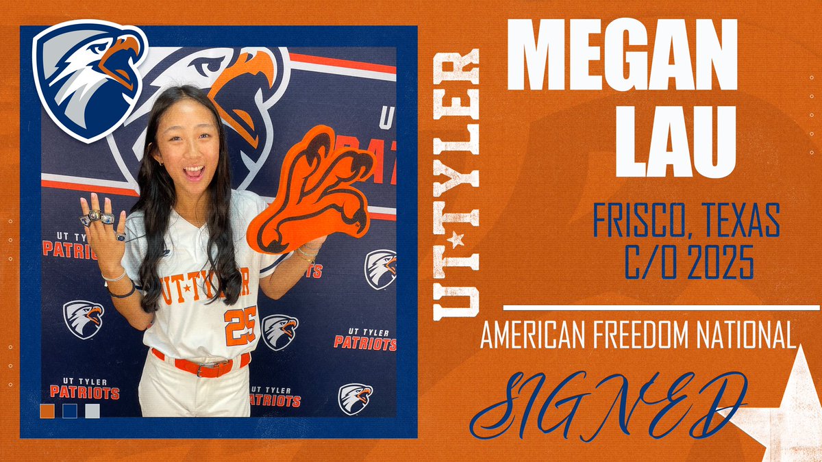 Welcome to the Patriot Family, Megan Lau. Megan comes to us from Frisco, Texas. #NewPatriot #SigningDay