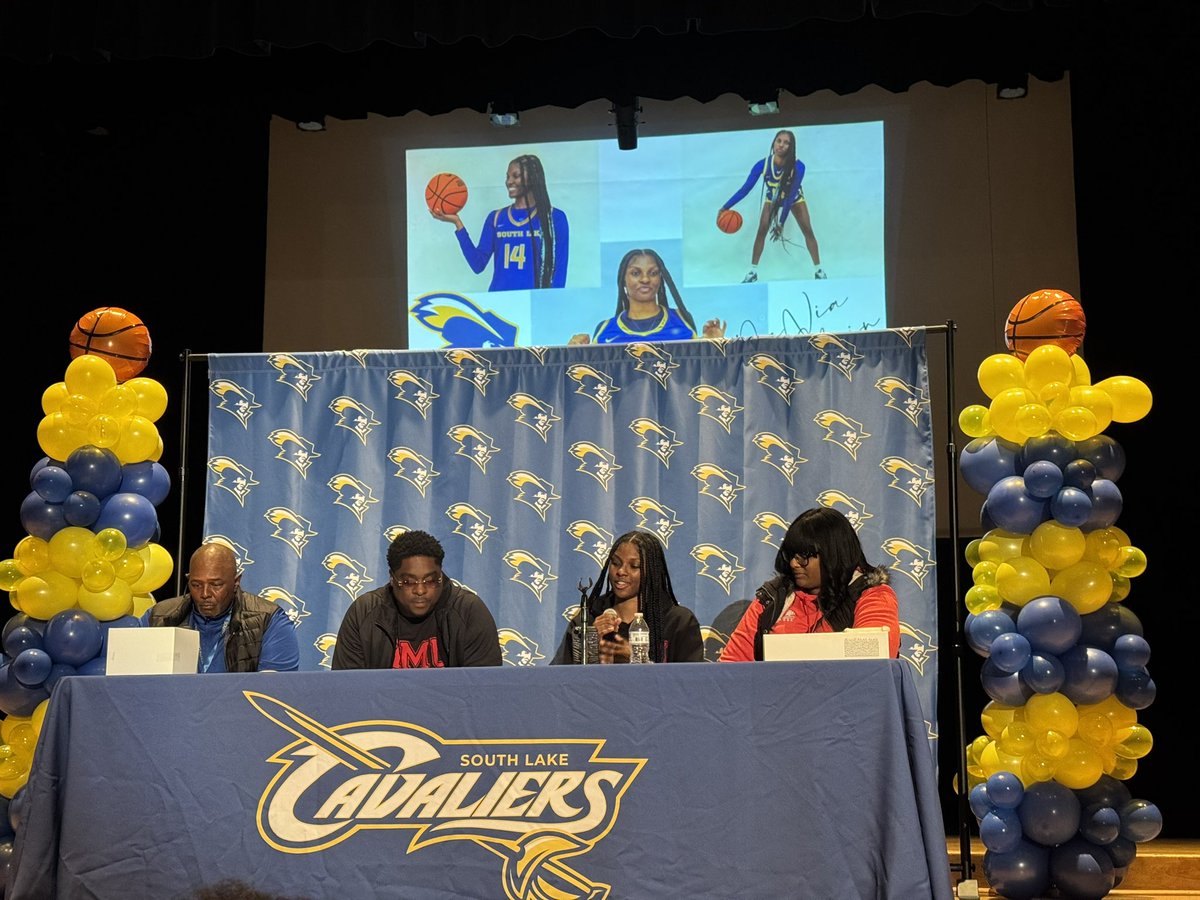 SLcavAthletics's tweet photo. 🎉 Congratulations to @DaniaMcclain on officially continuing her academic and athletic journey at Robert Morris University! 💙❤️ As Coach Jones said, "We have some unfinished business this season." Let’s finish strong, DaNia! 🏆 #Cavaliers #RobertMorrisBound #AlwaysACav https://t.co/sB9kNwb2V3