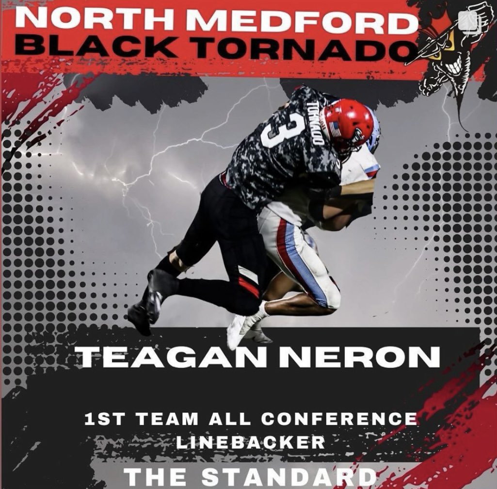 TeaganNeron's tweet photo. Thankful to be awarded 1st team linebacker, and 2nd team tight end!
@NMBlackTornado https://t.co/bCSVpzuw9F